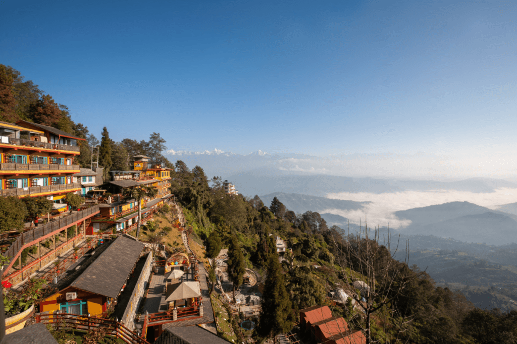 Himalayas mountain ranges from Nagarkot, Nepal