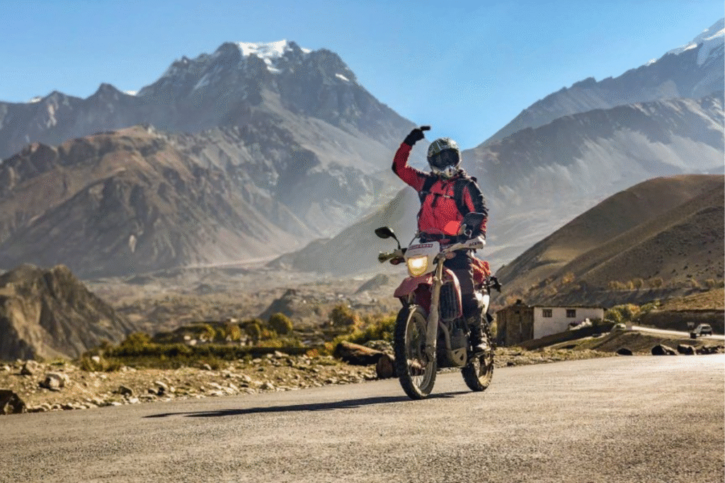 "Bike ride in Nepal"
